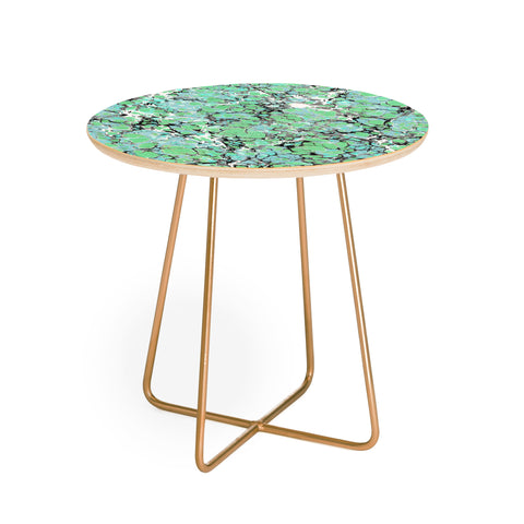 Amy Sia Marble Bubble Mint Round Side Table