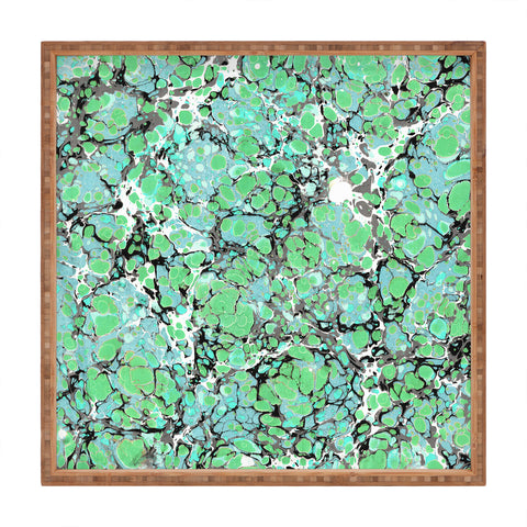 Amy Sia Marble Bubble Mint Square Tray