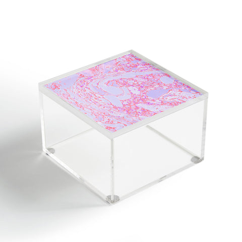 Amy Sia Marble Coral Pink Acrylic Box