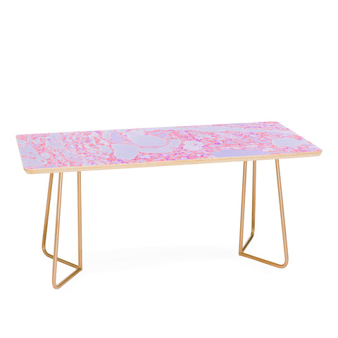 Amy Sia Marble Coral Pink Coffee Table