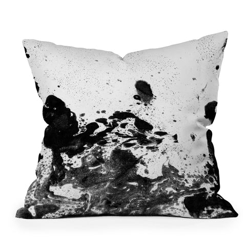 Amy Sia Marble Inversion III Outdoor Throw Pillow