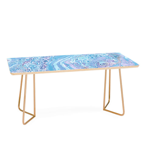 Amy Sia Marble Pale Blue Coffee Table