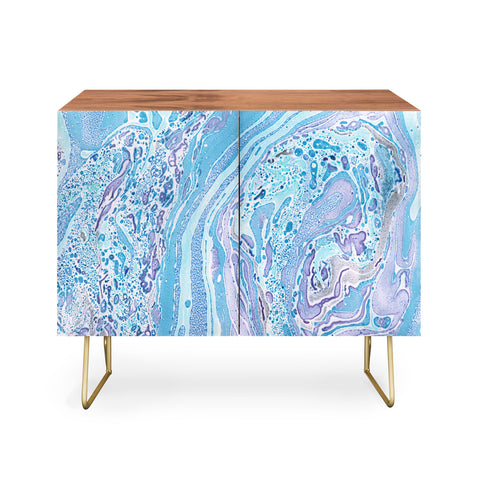Amy Sia Marble Pale Blue Credenza