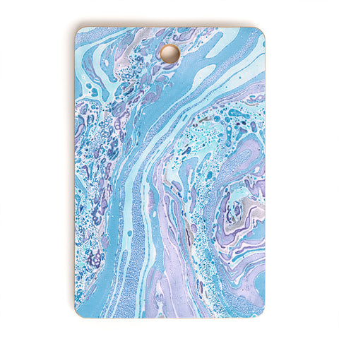 Amy Sia Marble Pale Blue Cutting Board Rectangle