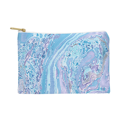 Amy Sia Marble Pale Blue Pouch