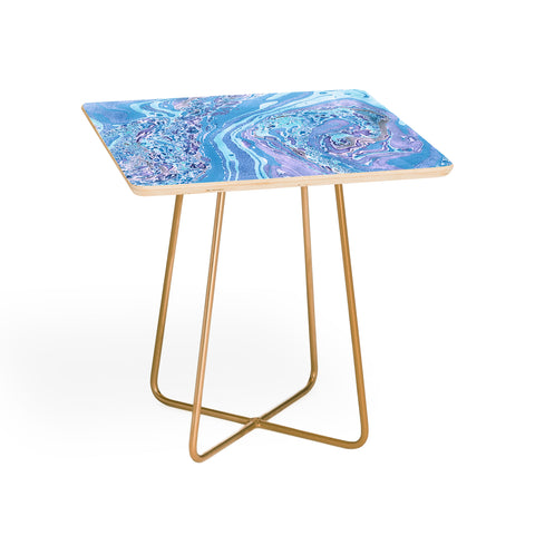 Amy Sia Marble Pale Blue Side Table