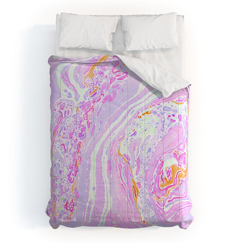 Amy Sia Marble Pastel Pink Comforter