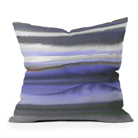 Amy Sia Mystic Dream Deep Blue Outdoor Throw Pillow