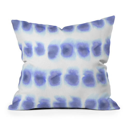 Amy Sia Smudge Purple Outdoor Throw Pillow