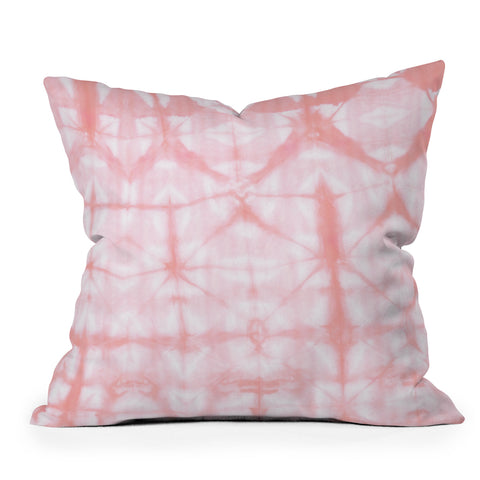 Amy Sia Tie Dye 2 Pink Outdoor Throw Pillow