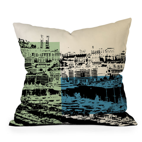 Amy Smith Boat Area Outdoor Throw Pillow