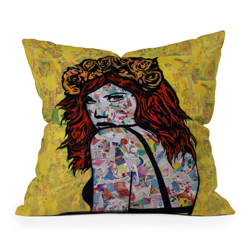 Amy Smith Em on Fire Outdoor Throw Pillow