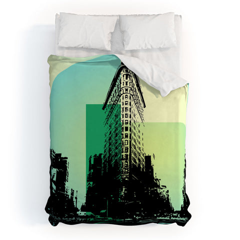Amy Smith Flat Iron Building New York Duvet Cover