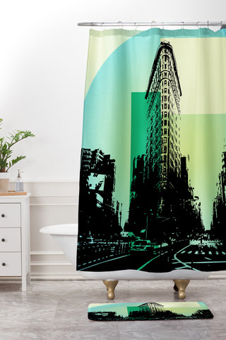 Amy Smith Flat Iron Building New York Shower Curtain And Mat