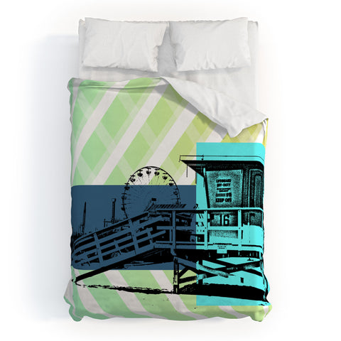 Amy Smith Lifeguard Stand Duvet Cover