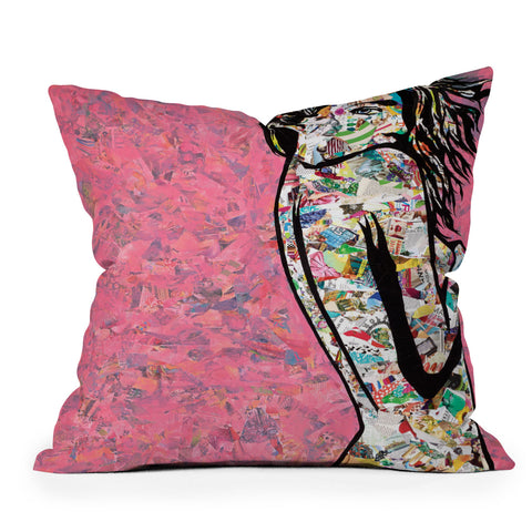 Amy Smith Oh Hello There Outdoor Throw Pillow