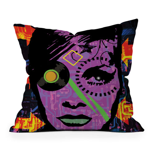 Amy Smith Purple Trial Outdoor Throw Pillow