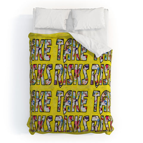 Amy Smith Take Risks and Repeat Duvet Cover