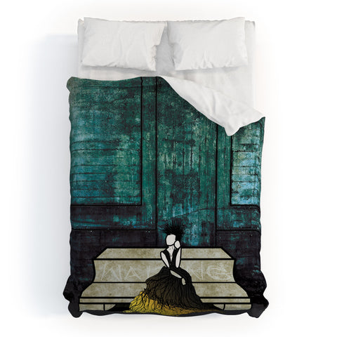 Amy Smith Waiting Duvet Cover