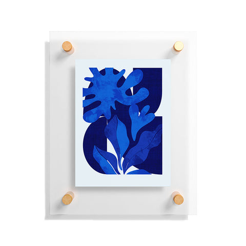 Ana Rut Bre Fine Art geometric shapes in blue Floating Acrylic Print