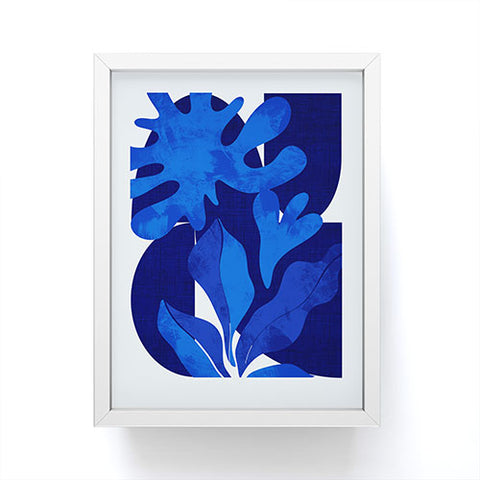 Ana Rut Bre Fine Art geometric shapes in blue Framed Mini Art Print