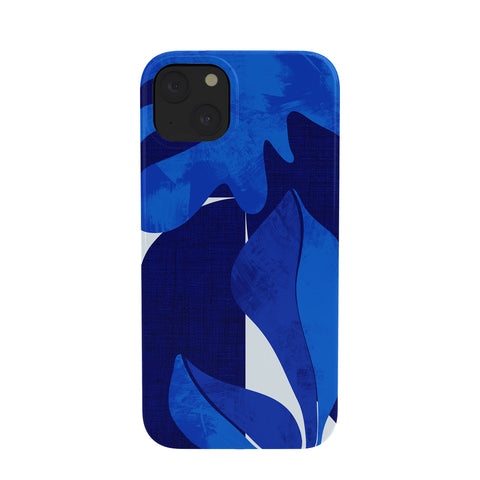 Ana Rut Bre Fine Art geometric shapes in blue Phone Case