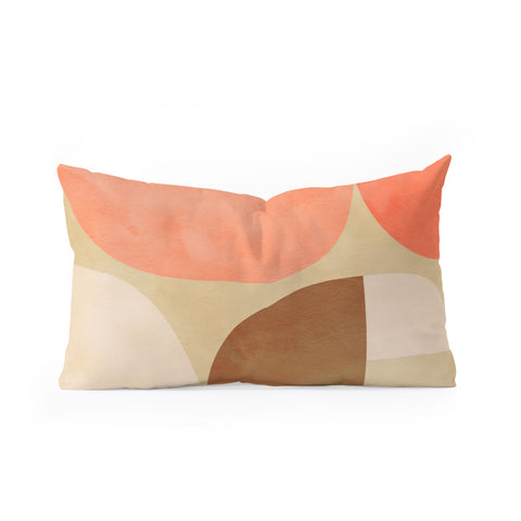 Ana Rut Bre Fine Art mid century geometric abstract Oblong Throw Pillow