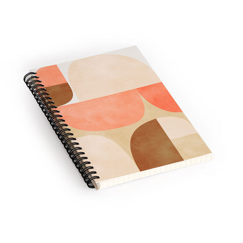 Ana Rut Bre Fine Art mid century geometric abstract Spiral Notebook