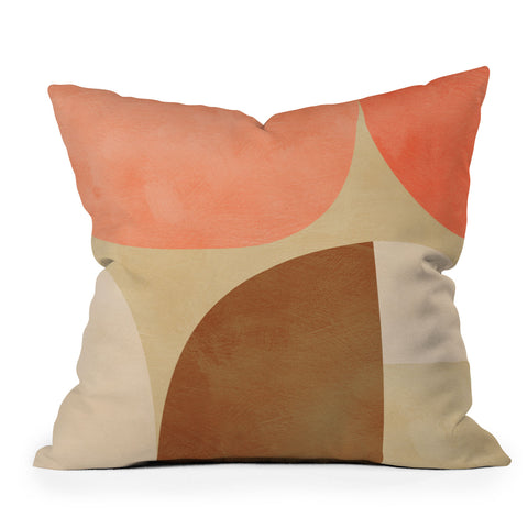 Ana Rut Bre Fine Art mid century geometric abstract Outdoor Throw Pillow