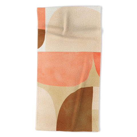 Ana Rut Bre Fine Art mid century geometric abstract Beach Towel