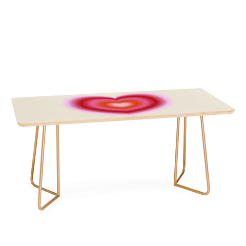 Ana Rut Bre Fine Art pink love heart I Coffee Table
