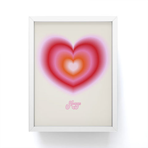Ana Rut Bre Fine Art pink love heart I Framed Mini Art Print