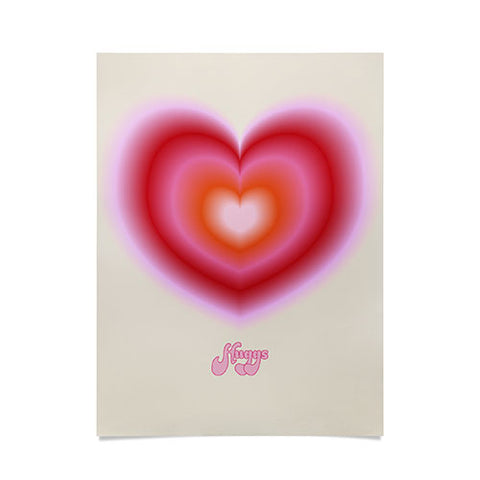 Ana Rut Bre Fine Art pink love heart I Poster