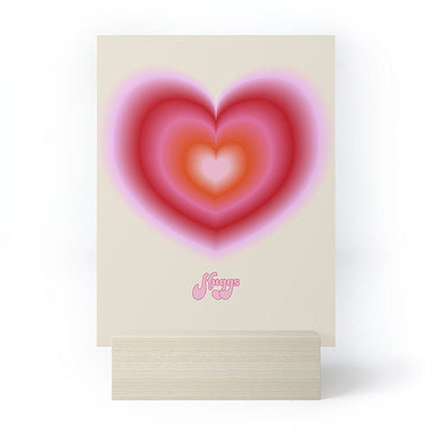 Ana Rut Bre Fine Art pink love heart I Mini Art Print