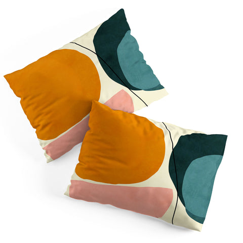 Ana Rut Bre Fine Art shapes geometric minimal paint Pillow Shams