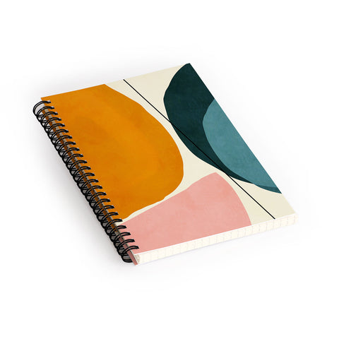Ana Rut Bre Fine Art shapes geometric minimal paint Spiral Notebook
