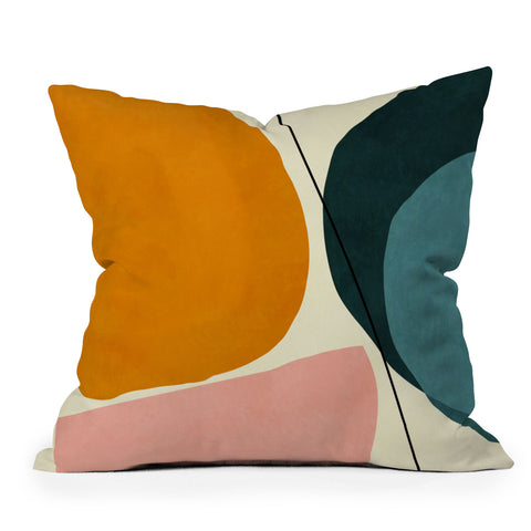 Ana Rut Bre Fine Art shapes geometric minimal paint Outdoor Throw Pillow