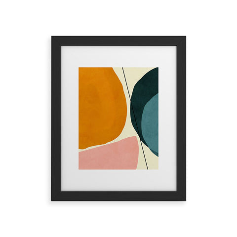Ana Rut Bre Fine Art shapes geometric minimal paint Framed Art Print