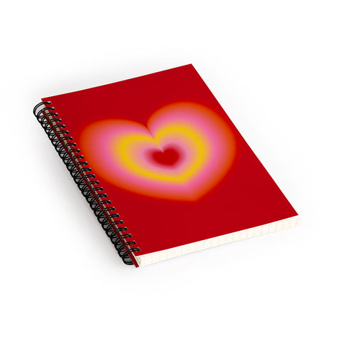 Ana Rut Bre Fine Art valentine red Spiral Notebook