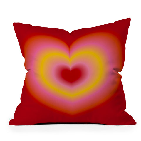 Ana Rut Bre Fine Art valentine red Outdoor Throw Pillow