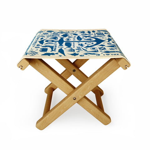 Anderson Design Group Anchors Aweigh Folding Stool