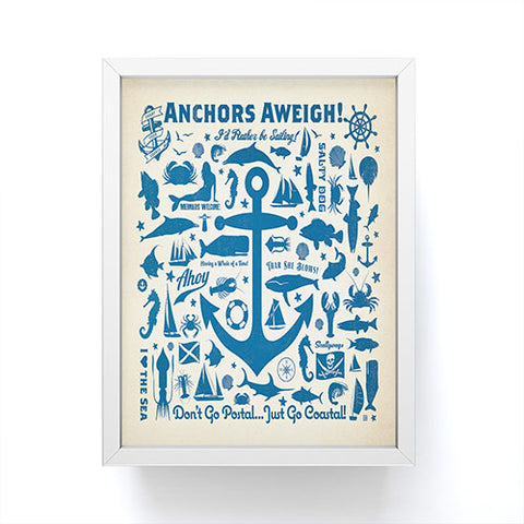 Anderson Design Group Anchors Aweigh Framed Mini Art Print