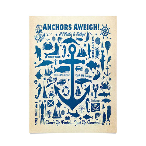 Anderson Design Group Anchors Aweigh Poster
