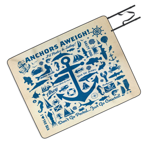 Anderson Design Group Anchors Aweigh Picnic Blanket