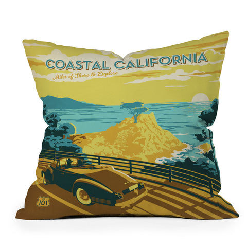 Anderson Design Group Coastal California Outdoor Throw Pillow