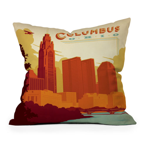 Anderson Design Group Columbus Ohio Outdoor Throw Pillow