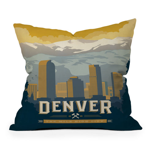 Anderson Design Group Denver 1 Outdoor Throw Pillow