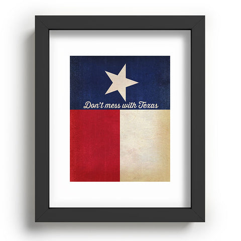 Anderson Design Group Dont Mess With Texas Flag Recessed Framing Rectangle