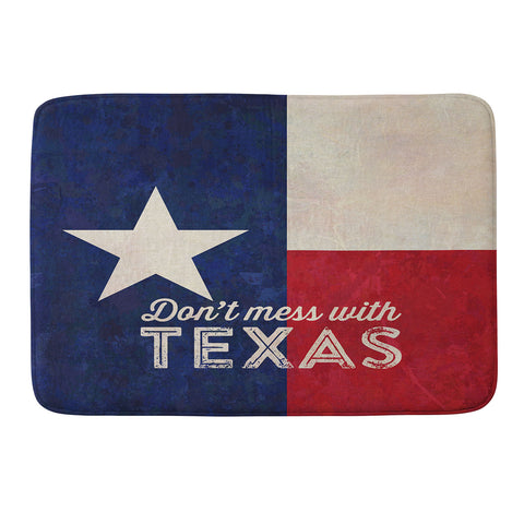 Anderson Design Group Dont Mess With Texas Flag Memory Foam Bath Mat