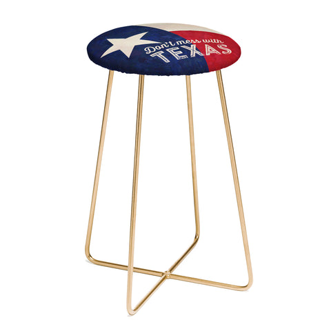 Anderson Design Group Dont Mess With Texas Flag Counter Stool
